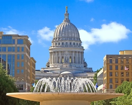 Monona Terrace Madison Wi. View of Wisconsin State