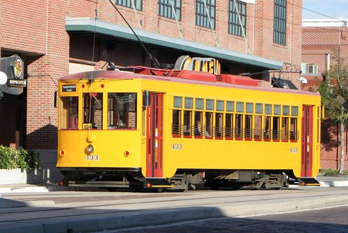 A Tampa Bay street car in Ybor