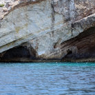Picture - The famous blue caves of Zakynthos.