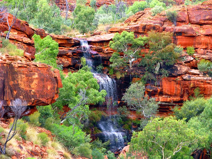 A waterfall in Kings Canyon