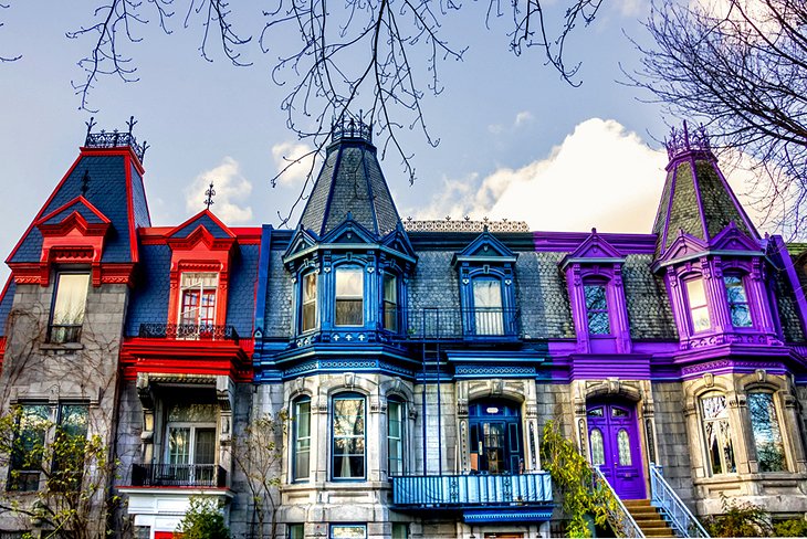 Colorful Victorian homes
