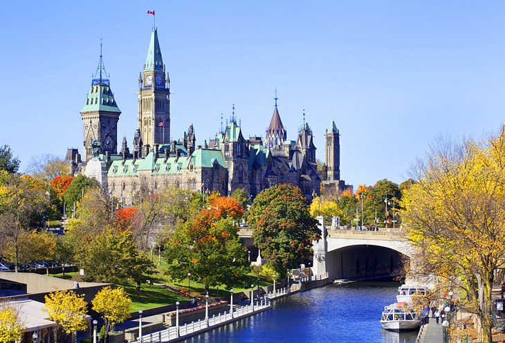 The Parliament of Canada and the Rideau Canal