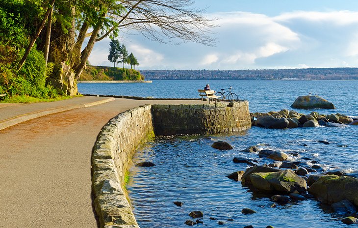 Seawall path at Stanley Park