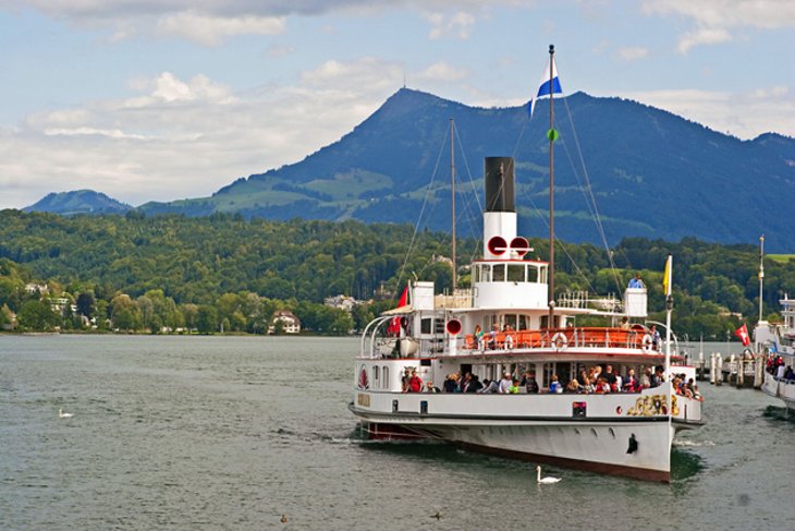 Paddle Steamer or Lake Lucerne