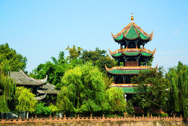 Wangjianglou Park and River Watching Tower