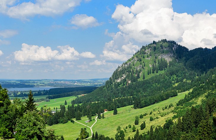 The lush Allgäu landscape