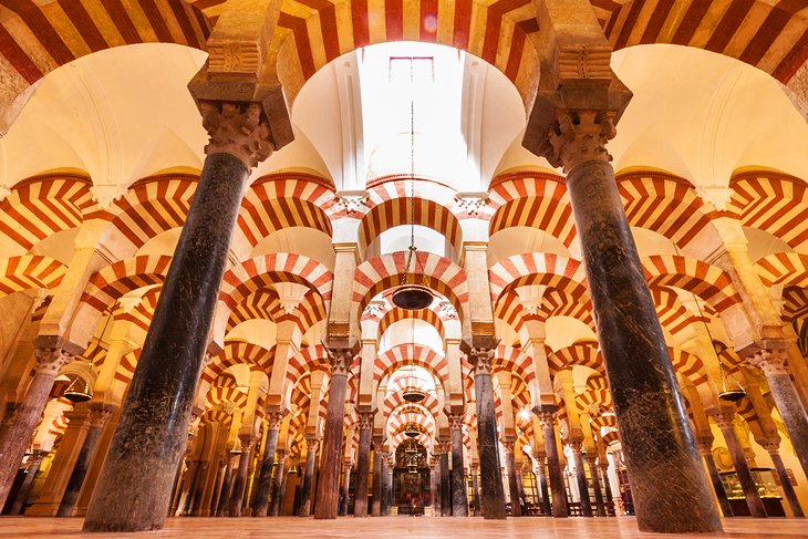 Interior of the UNESCO-listed Great Mosque of Córdoba