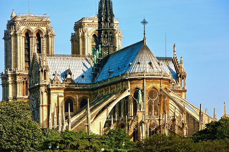 Notre-Dame's Flying Buttresses (Photo taken prior to the April 2019 fire)