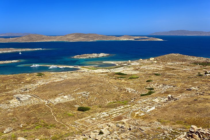View from Mt Kynthos