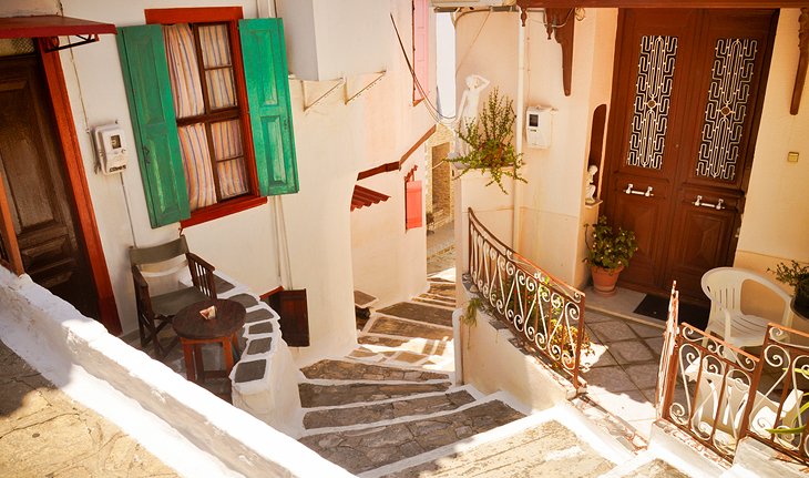 Narrow Street in Vathy (Samos)