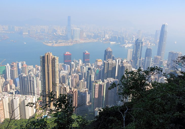 View over Hong Kong from Peak Trail