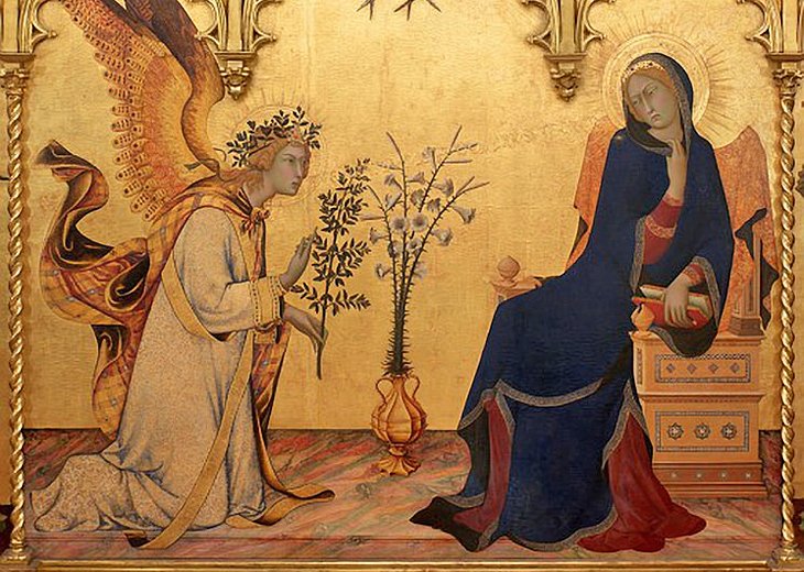 Annunciation by Simone Martini & Lippo Memmi (14th-Century Tuscan Art)