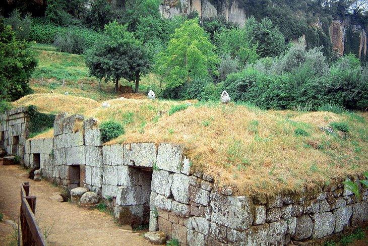 Etruscan Buildings and Necropolis