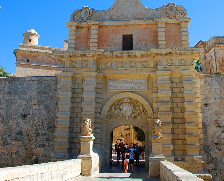 Main gate at the Mdina Citadel