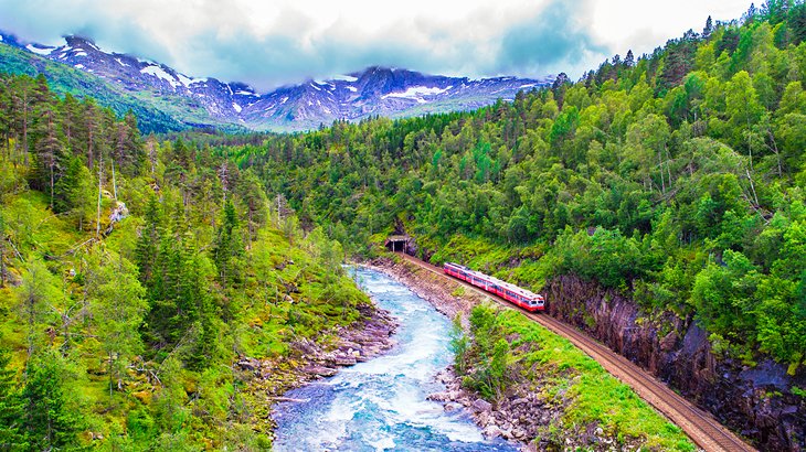 Scenic railway in Norway