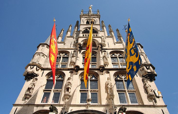 Old Town Gouda and the Grote Kerk of Sint Janskerk