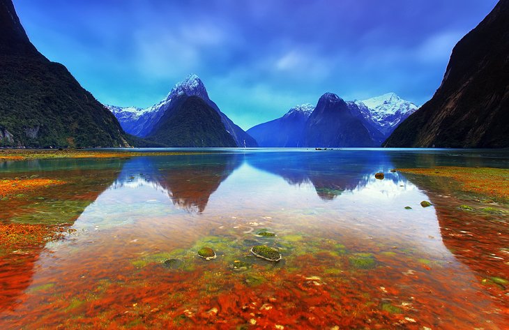پارک ملی Fiordland و Milford Sound، جزایر جنوبی