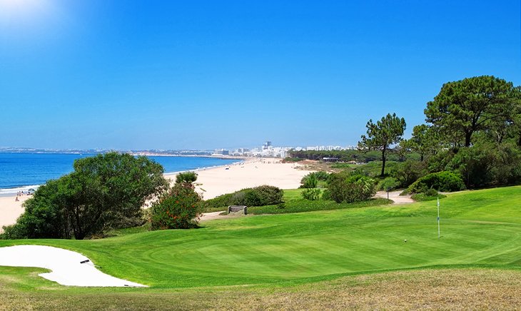 A beachfront golf course in Portugal