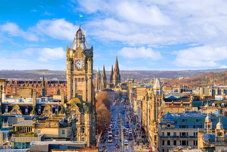 Old Town Edinburgh and Edinburgh Castle