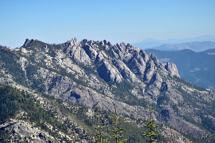The spectacular Castle Crags from the Northern California PCT