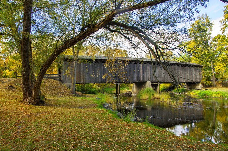 Covered bridge near Cedarburg