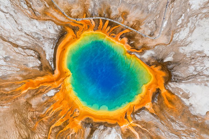 Midway Geyser Basin & the Grand Prismatic Spring 