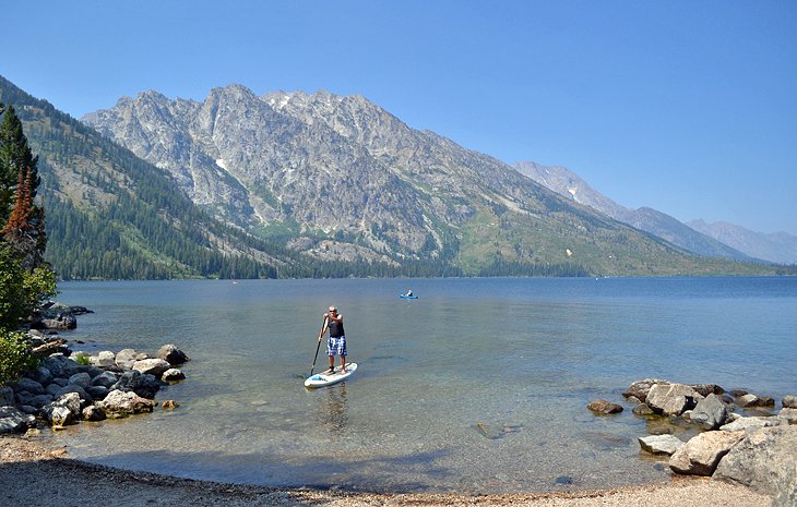 Jenny Lake with a mountain backdrop