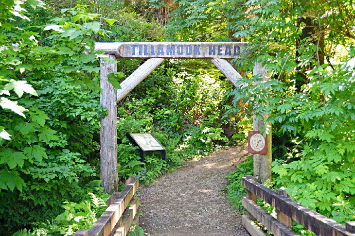 Entrance to Tillamook Head in Ecola State Park