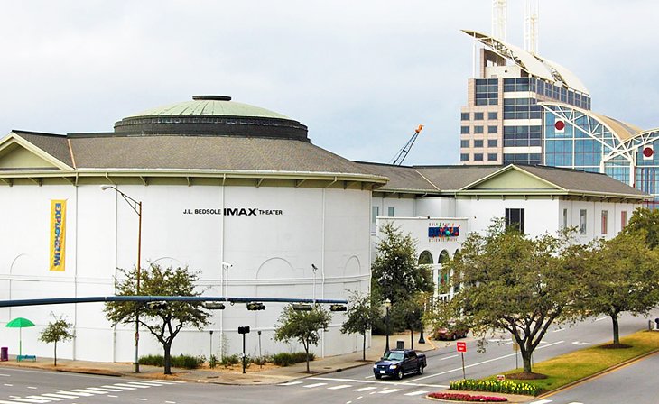 IMAX theater and Gulf Coast Exploreum Science Center