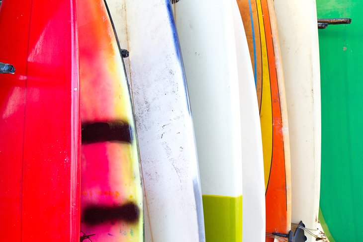 Surfboard closeup