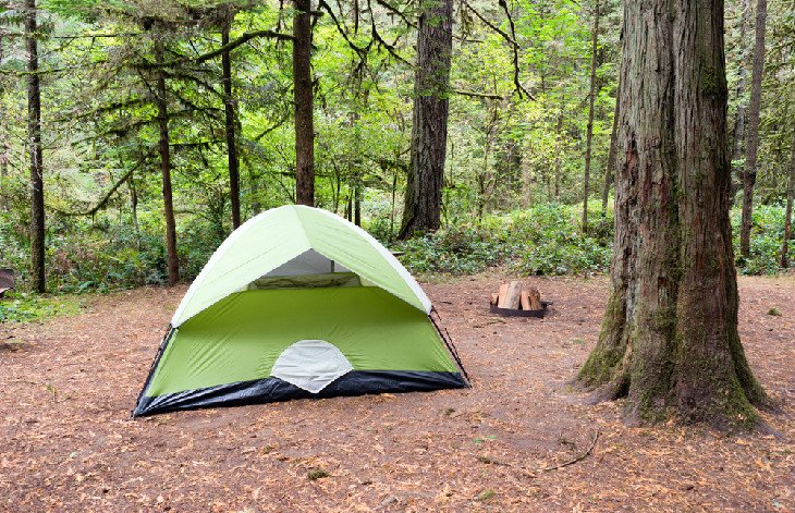 Tent at Oxbow Regional Park