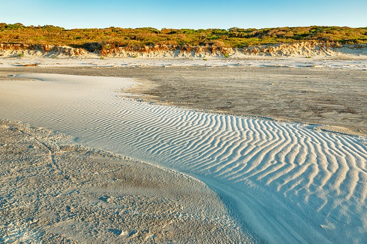 Rippling sand in Kiawah Island