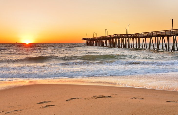 Virginia Beach at sunset