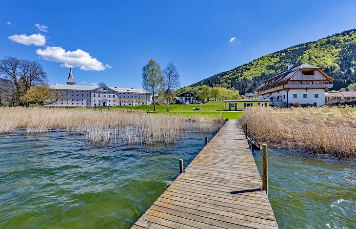 Ossiach Abbey on Lake Ossiach