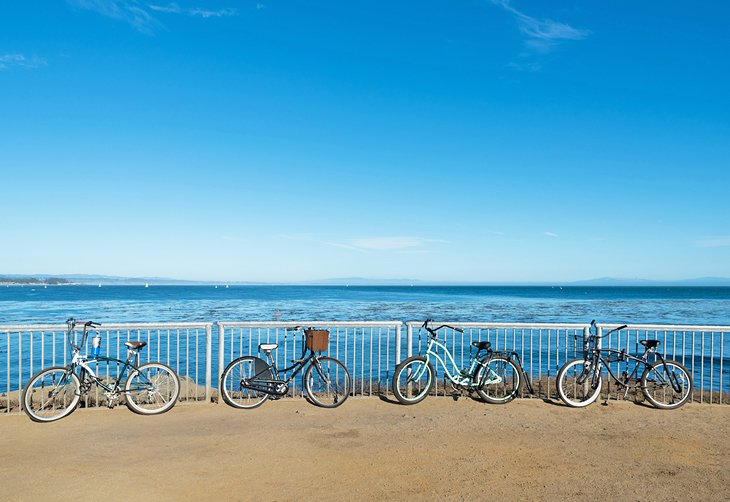 Bicycles on the Santa Cruz Beach Boardwalk