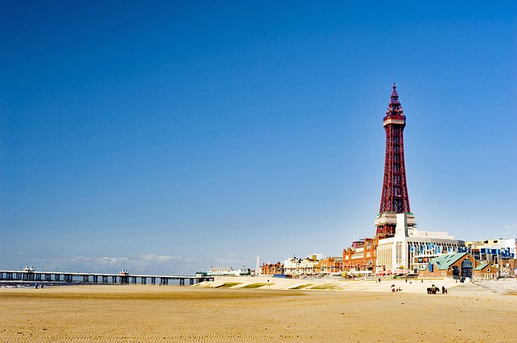 Blackpool Tower and the beach