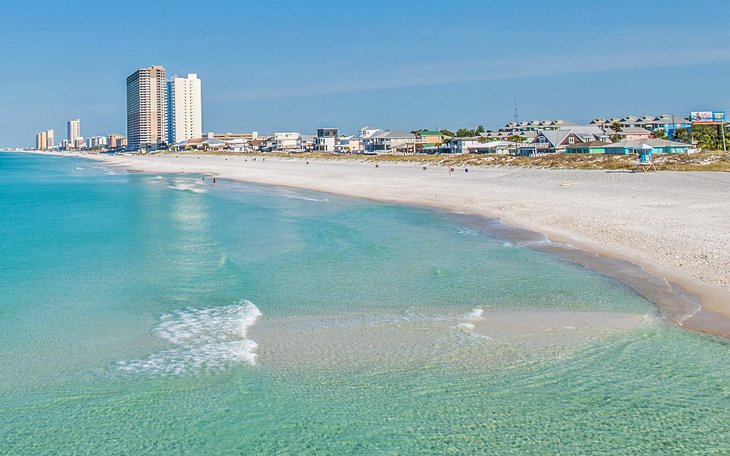 Crystal-clear waters of Panama City Beach