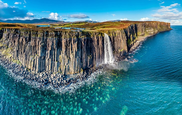 The Mealt Waterfall and Kilt Rock, Isle of Skye