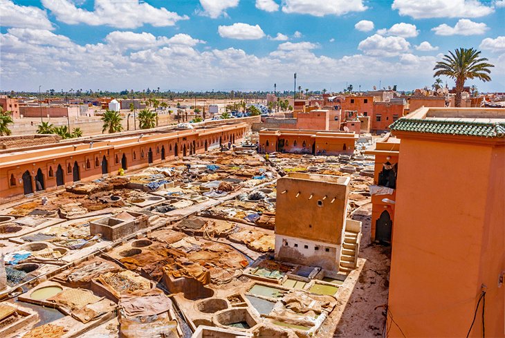 The tanneries in Marrakesh