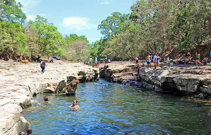Swimming in the River at Los Cangilones