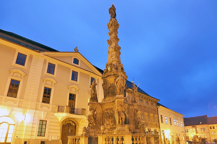 The Palace Kutna Hora and Column of the Virgin Mary Immaculate