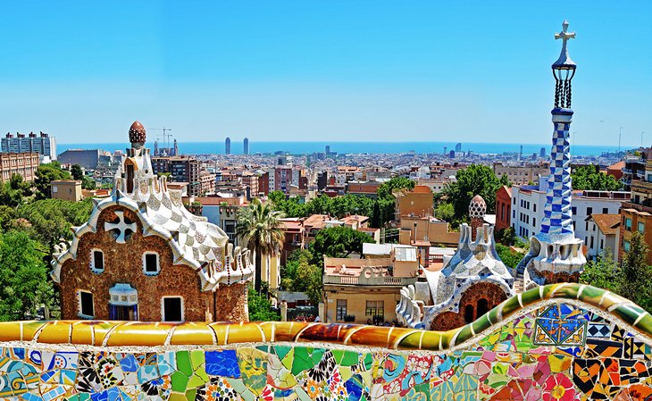 View of Barcelona from the Park Guell