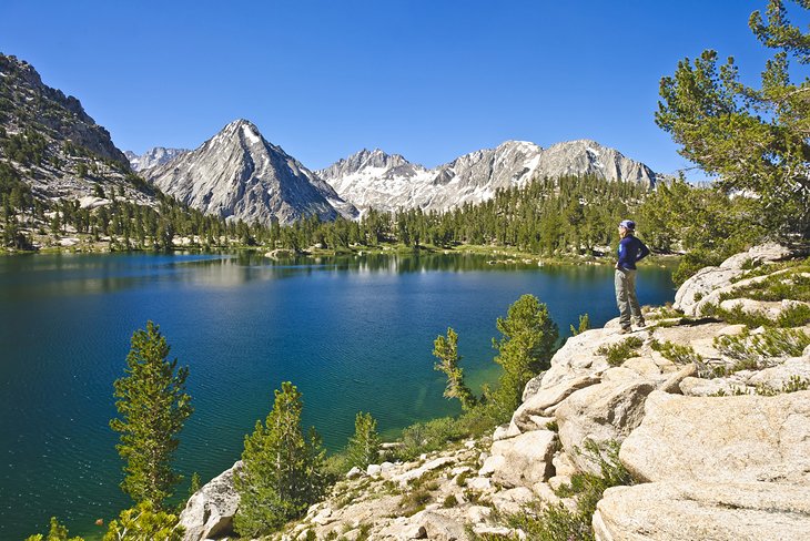 A high Sierra lake in Kings Canyon National Park