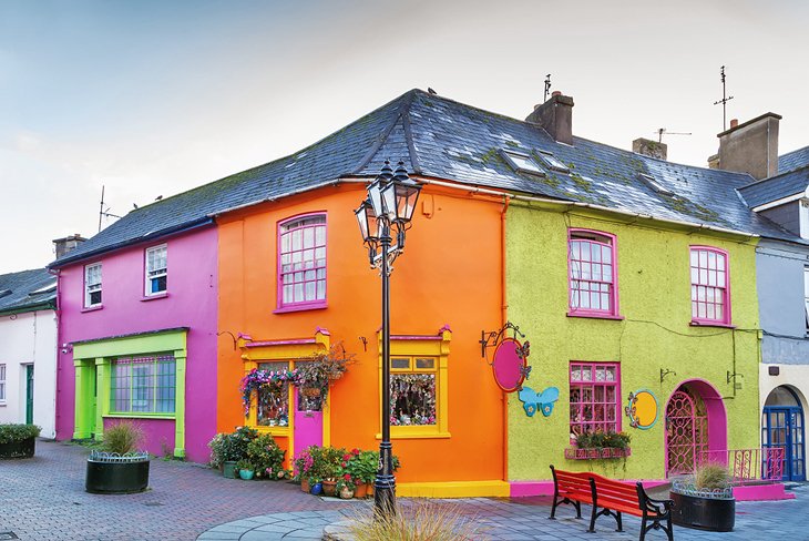 Brightly colored houses in Kinsale