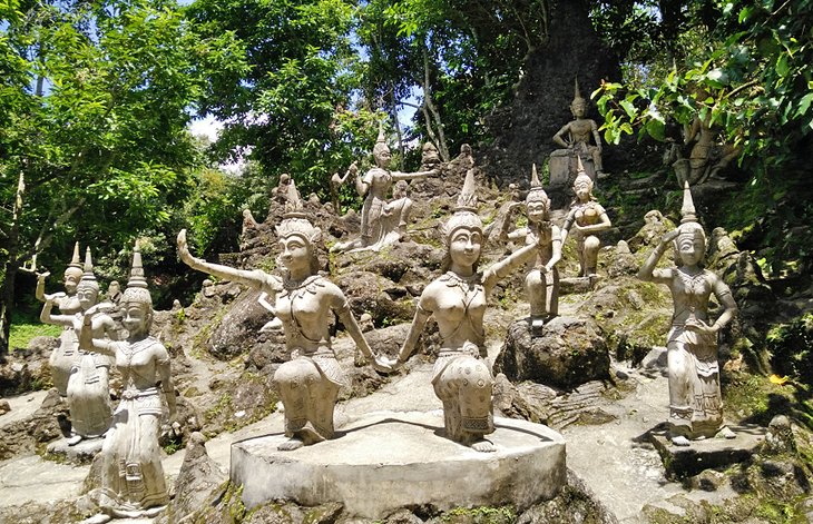 Statues in the Secret Buddha Garden