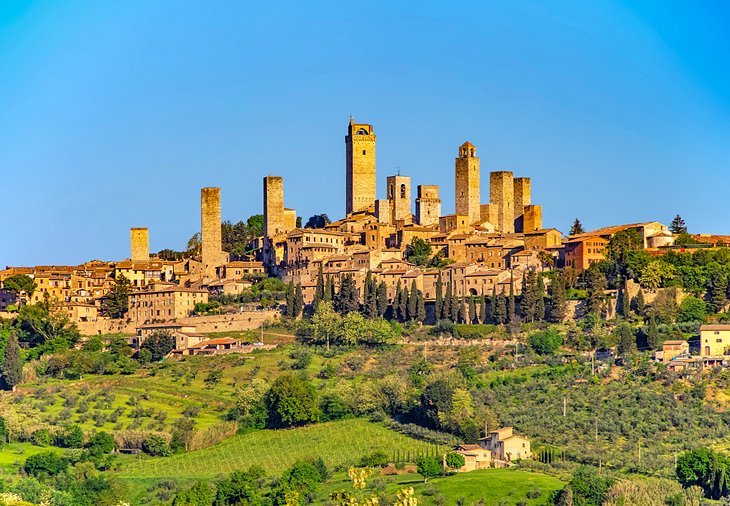 The village of San Gimignano in Tuscany