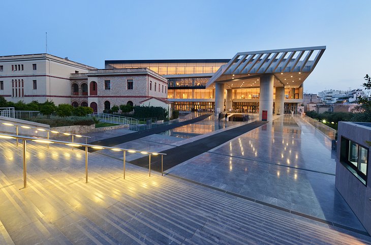 Acropolis Museum in the evening