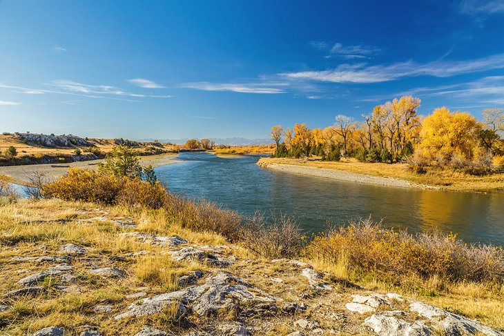 The Missouri River at Missouri Headwaters State Park