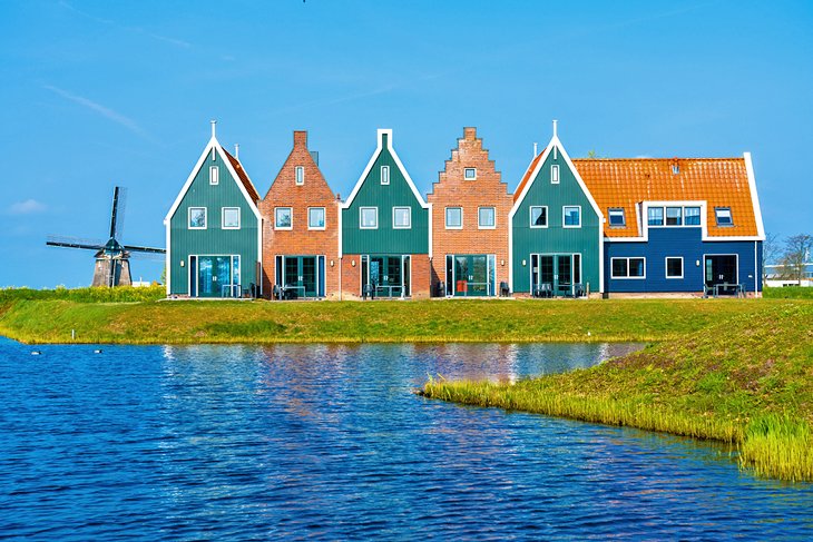 Colorful houses in Volendam