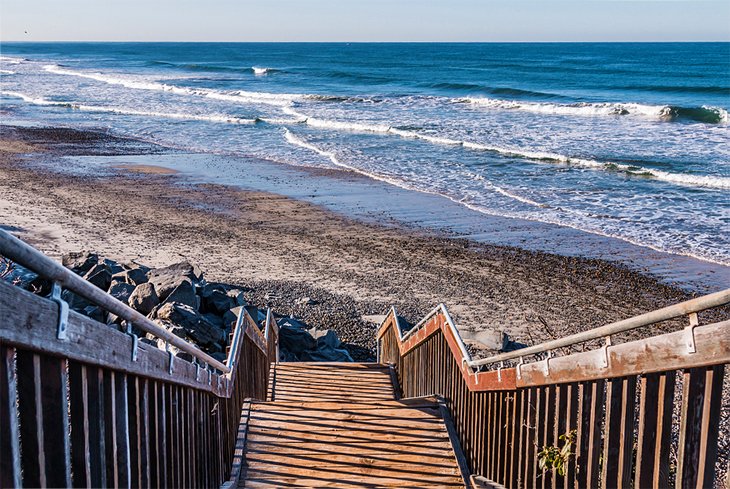 Stairs to South Carlsbad State Beach
